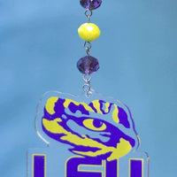 Louisiana State University - Logo Acrylic - MAGNETIC ORNAMENT (SET/3) - MagTrim Designs LLC