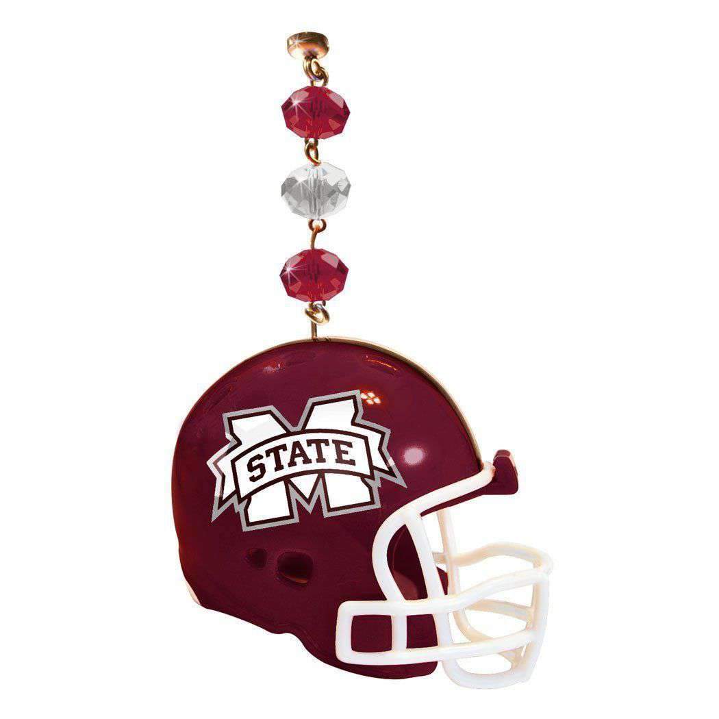 Mississippi State University - Helmet (set of 3) MAGNETIC ORNAMENT - MagTrim Designs LLC