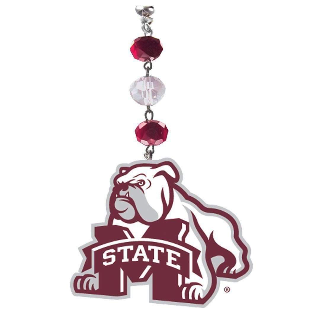 Mississippi State University - Logo Acrylic (set of 3) MAGNETIC ORNAMENT - MagTrim Designs LLC