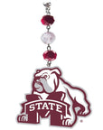 Mississippi State University - Logo Acrylic (set of 3) MAGNETIC ORNAMENT - MagTrim Designs LLC