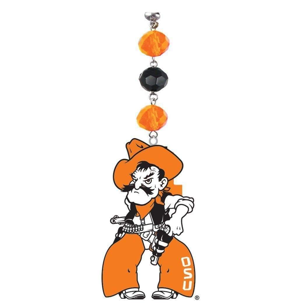 Oklahoma State University - Logo Acrylic (set of 3) MAGNETIC ORNAMENT - MagTrim Designs LLC