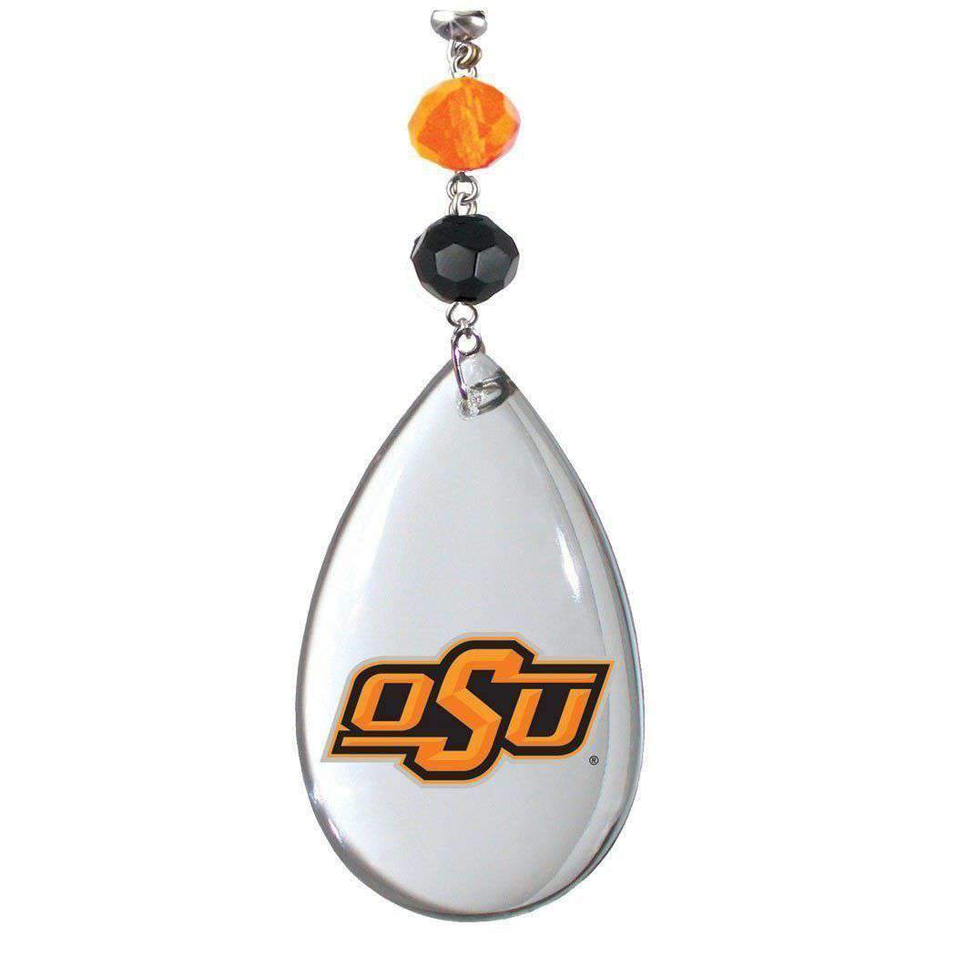 Oklahoma State University - Logo Crystal (set of 3) MAGNETIC ORNAMENT - MagTrim Designs LLC