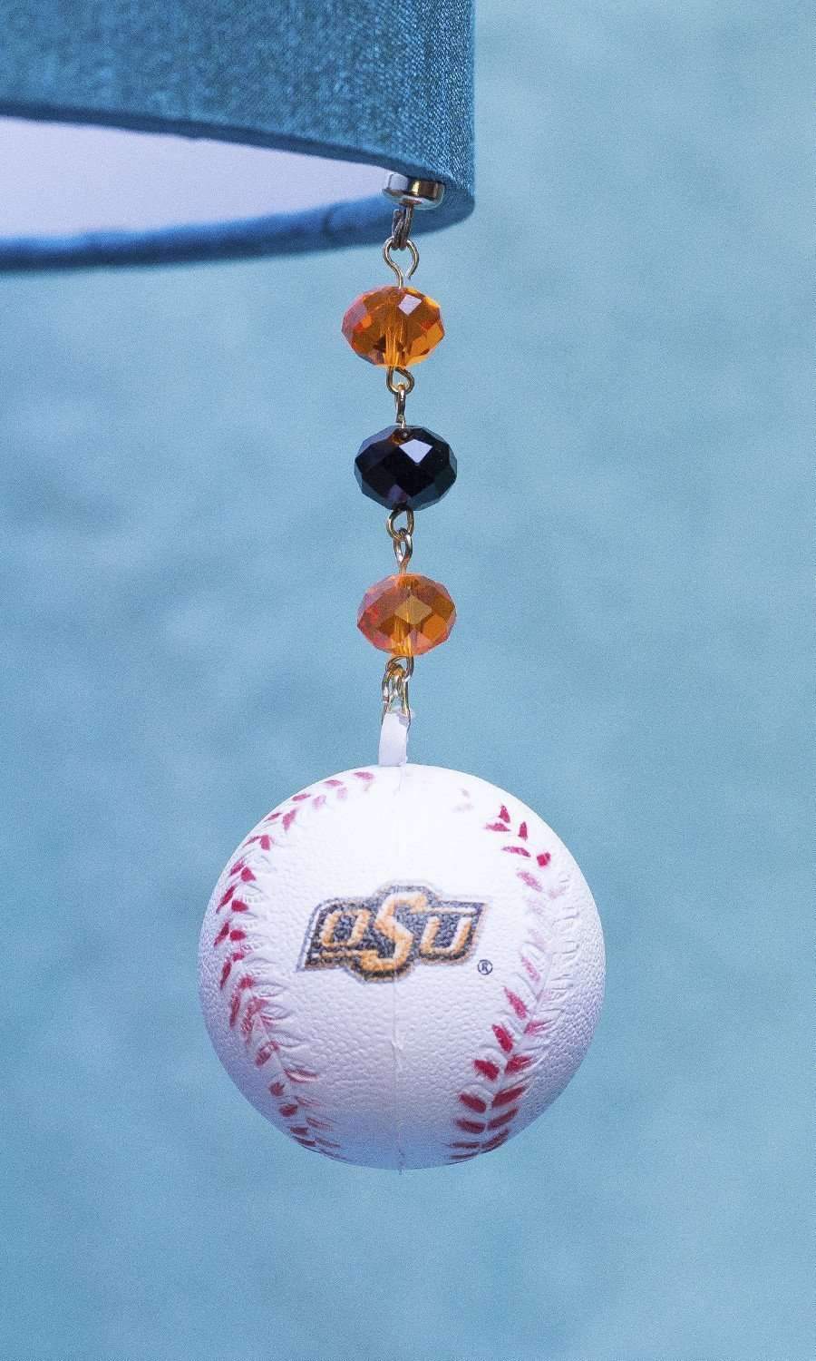 Oklahoma State University - Team BASEBALL (set of 3) MAGNETIC ORNAMENT - MagTrim Designs LLC