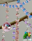 PINK CRYSTAL BEAD GARLAND Magnetic Chandelier Garland TrimKit® - (3) 12" Magnetic Strands per Box - MagTrim Designs LLC