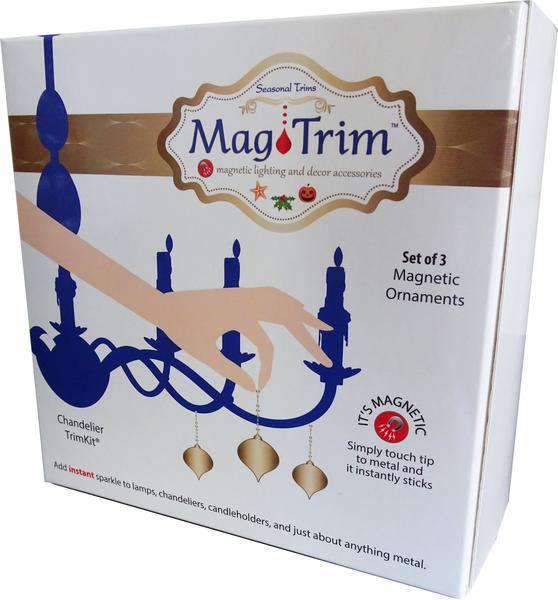 PINK/PURPLE FLORAL EGG MAGNETIC ORNAMENT (Box of 3) - Magnetic Chandelier Accessory TrimKit® - MagTrim Designs LLC