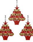 RED/GOLD JOY PEACE TREE (Set/3) MAGNETIC CHANDELIER ORNAMENT - MagTrim Designs LLC