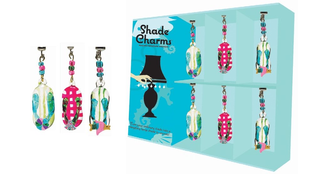 SHADE CHARMS FLIP FLOPS (Set/6) Lamp Shade TrimKit® - MagTrim Designs LLC