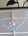 SPRING CHANDELIER MAKEOVER KIT - (3) Pink Crystal Daisy + (3) 12" Pink/Lavender Garland (Set/6) - MagTrim Designs LLC