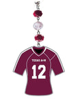 Texas A & M University - Jersey (set of 3) MAGNETIC ORNAMENT - MagTrim Designs LLC