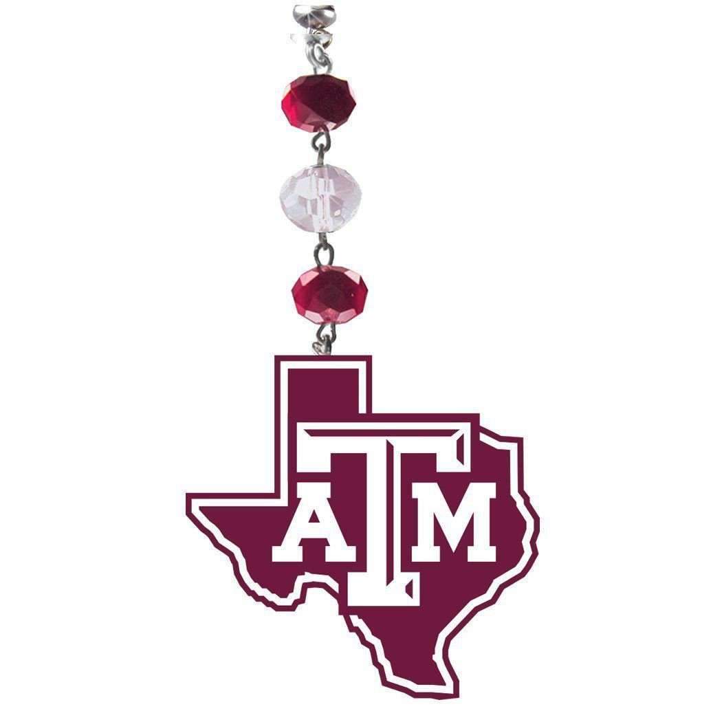 Texas A &amp; M University - Logo Acrylic (set of 3) MAGNETIC ORNAMENT - MagTrim Designs LLC