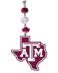 Texas A & M University - Logo Acrylic (set of 3) MAGNETIC ORNAMENT - MagTrim Designs LLC