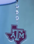 Texas A & M University - Logo Acrylic (set of 3) MAGNETIC ORNAMENT - MagTrim Designs LLC