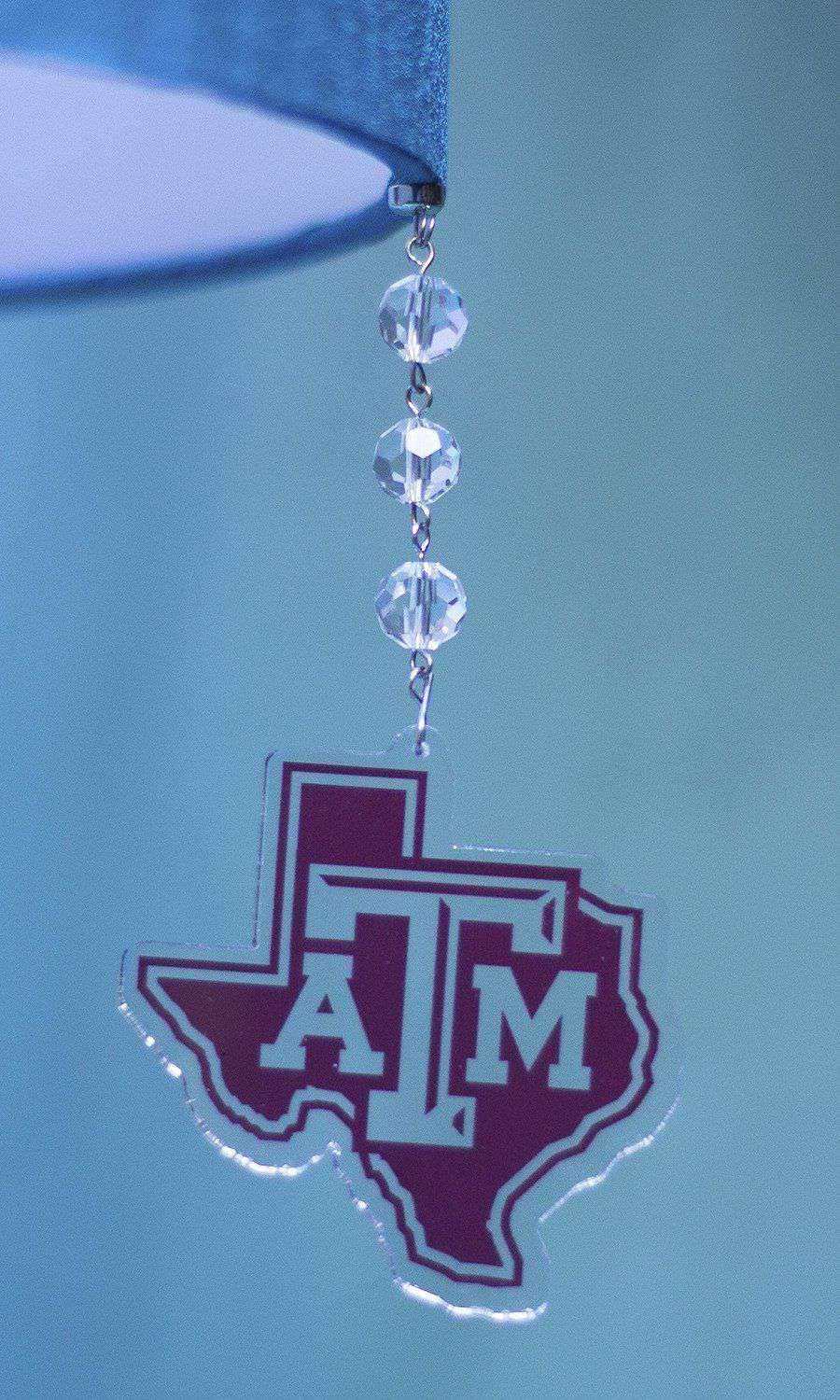 Texas A & M University - Logo Acrylic (set of 3) MAGNETIC ORNAMENT - MagTrim Designs LLC