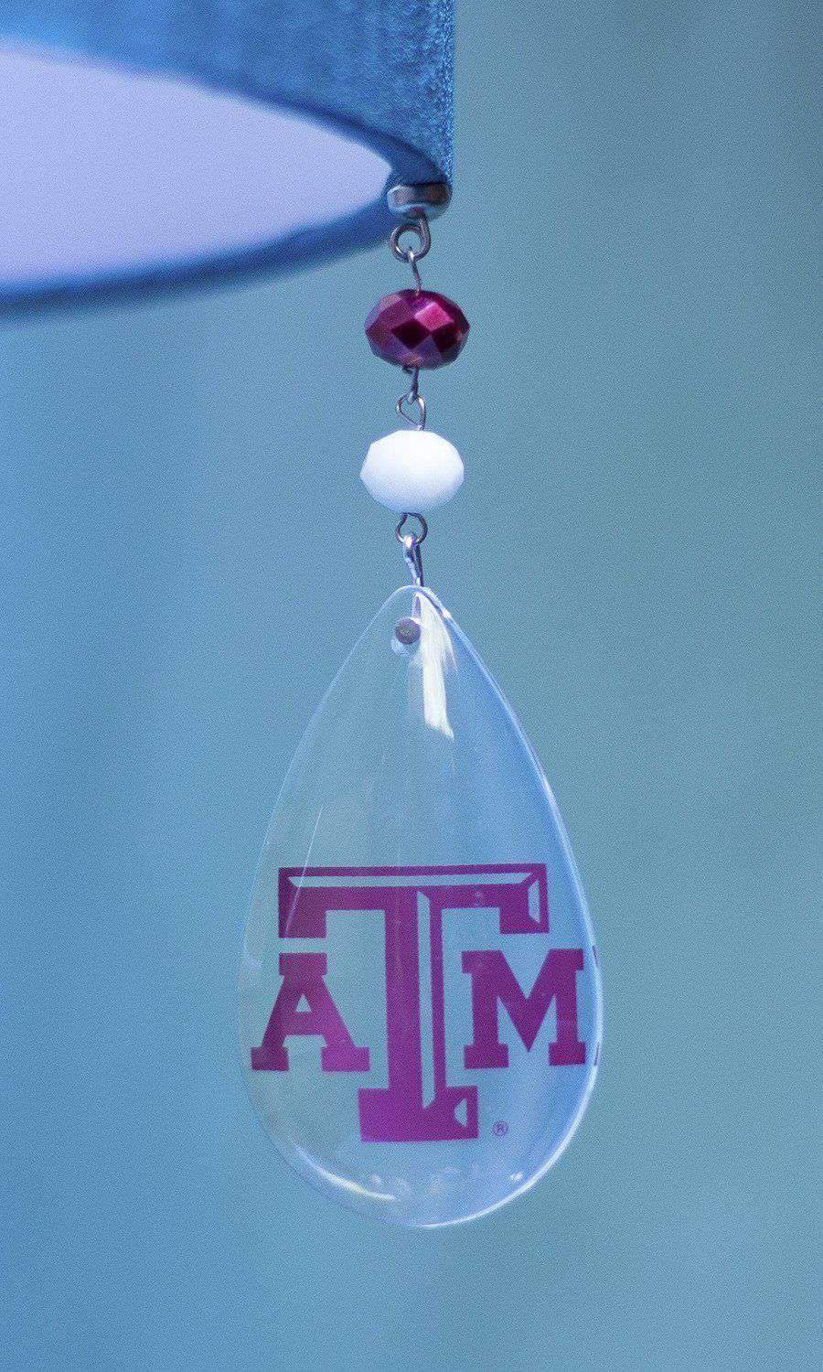 Texas A & M University - Logo Crystal (Set of 3) MAGNETIC ORNAMENT - MagTrim Designs LLC