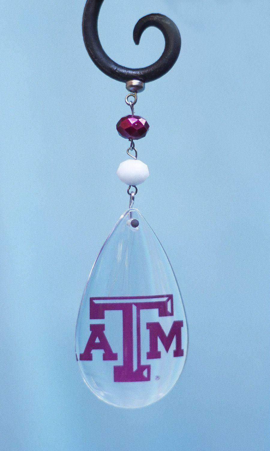 Texas A &amp; M University - Logo Crystal (Set of 3) MAGNETIC ORNAMENT - MagTrim Designs LLC