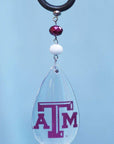 Texas A & M University - Logo Crystal (Set of 3) MAGNETIC ORNAMENT - MagTrim Designs LLC