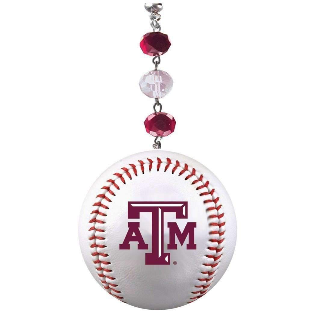 Texas A & M University - Team BASEBALL (set of 3) MAGNETIC ORNAMENT - MagTrim Designs LLC