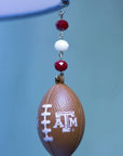 Texas A & M University - Team FOOTBALL (set of 3) MAGNETIC ORNAMENT - MagTrim Designs LLC