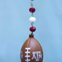 Texas A & M University - Team FOOTBALL (set of 3) MAGNETIC ORNAMENT - MagTrim Designs LLC