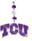 Texas Christian University - Logo Acrylic (set of 3) MAGNETIC ORNAMENT - MagTrim Designs LLC