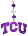 Texas Christian University - Logo Bling (set of 3) MAGNETIC ORNAMENT - MagTrim Designs LLC