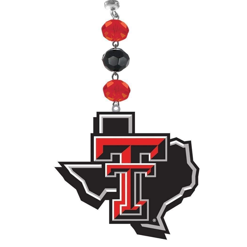 Texas Tech University - Logo Acrylic (set of 3) MAGNETIC ORNAMENT - MagTrim Designs LLC