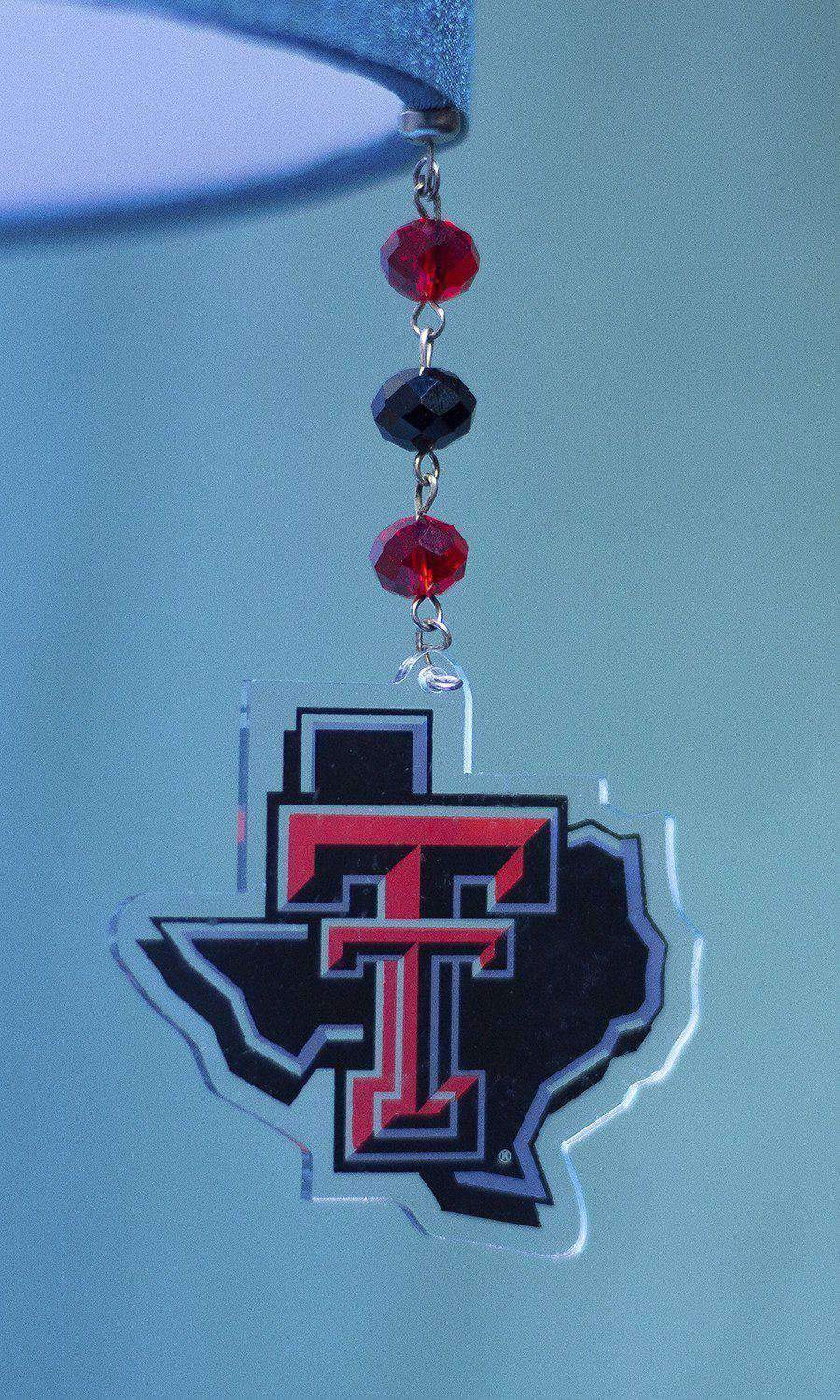 Texas Tech University - Logo Acrylic (set of 3) MAGNETIC ORNAMENT - MagTrim Designs LLC
