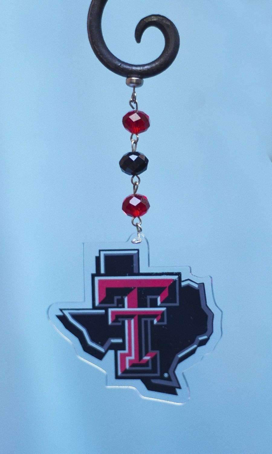 Texas Tech University - Logo Acrylic (set of 3) MAGNETIC ORNAMENT - MagTrim Designs LLC