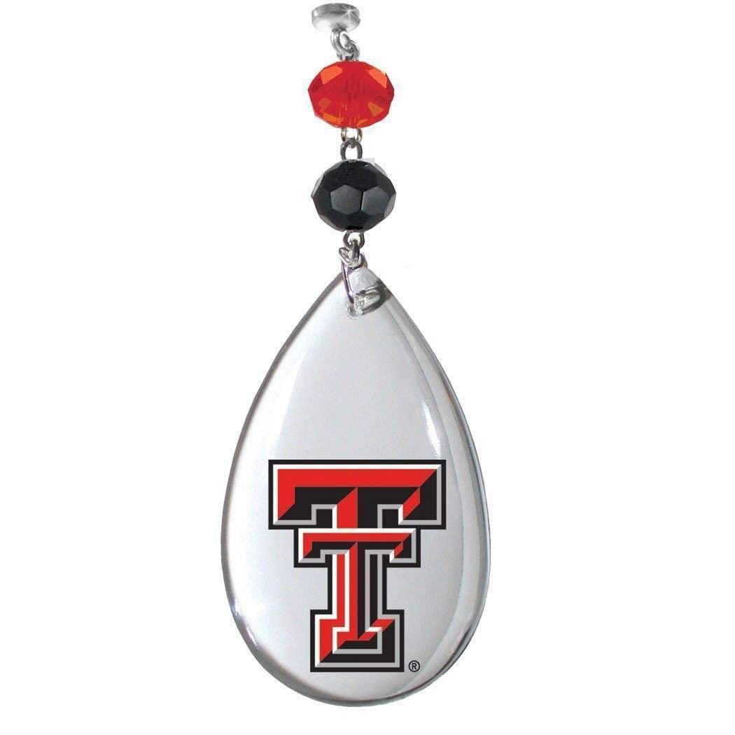 Texas Tech University - Logo Crystal (set of 3) MAGNETIC ORNAMENT - MagTrim Designs LLC