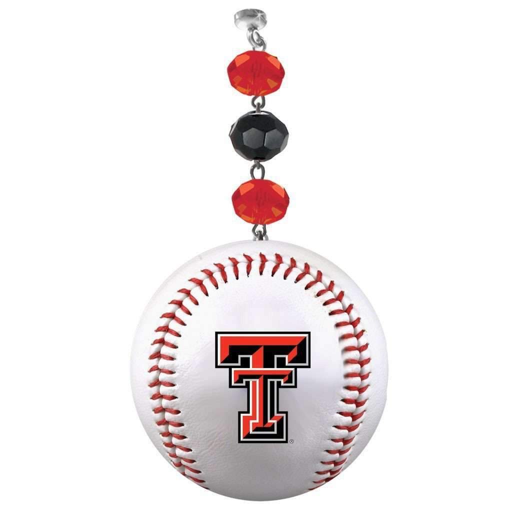 Texas Tech University - Team BASEBALL (set of 3) MAGNETIC ORNAMENT - MagTrim Designs LLC