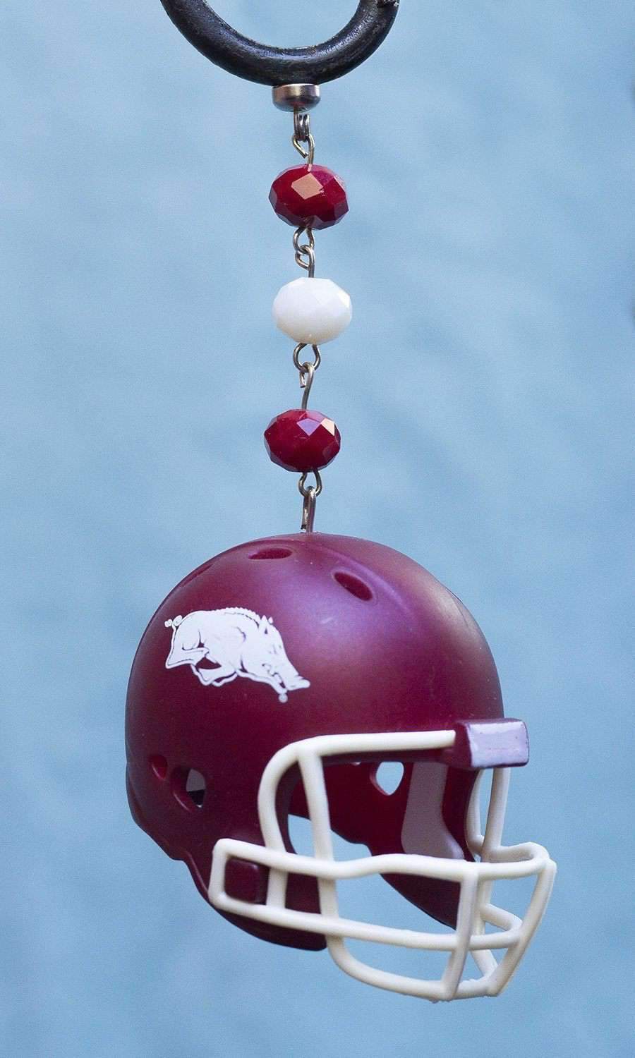 University of Arkansas - Helmet (set of 3) MAGNETIC ORNAMENT - MagTrim Designs LLC