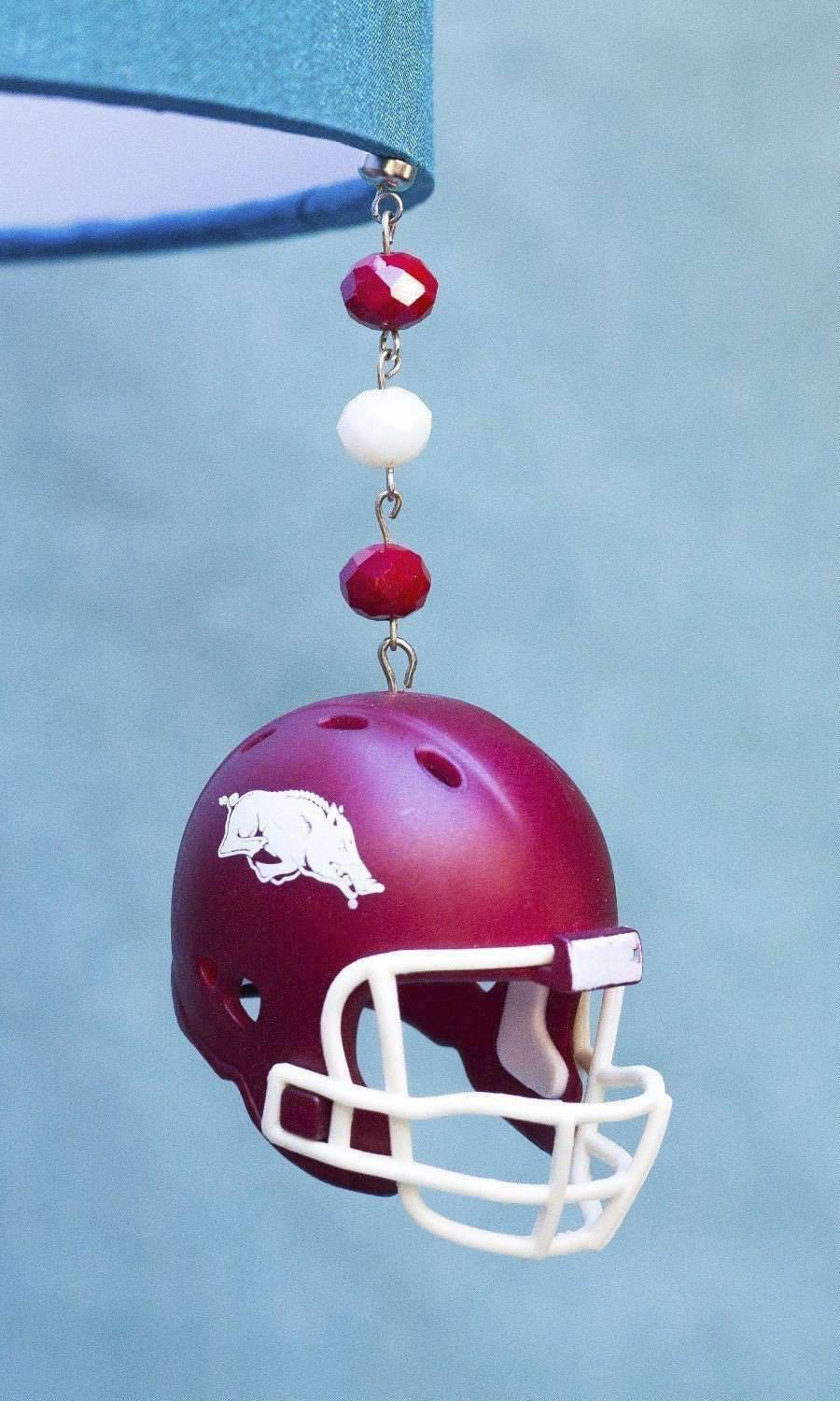 University of Arkansas - Helmet (set of 3) MAGNETIC ORNAMENT - MagTrim Designs LLC