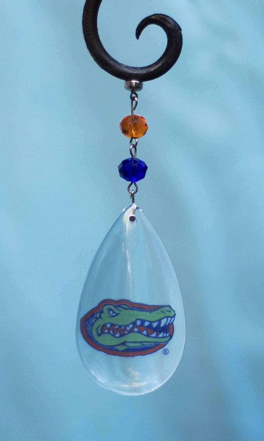 University of Florida - Logo Crystal (set of 3) MAGNETIC ORNAMENT - MagTrim Designs LLC