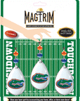 University of Florida - Logo Crystal (set of 3) MAGNETIC ORNAMENT - MagTrim Designs LLC