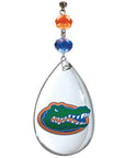 University of Florida - Logo Crystal (set of 3) MAGNETIC ORNAMENT - MagTrim Designs LLC