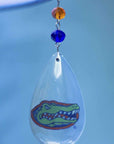 University of Florida - Logo Crystal (set of 3) MAGNETIC ORNAMENT - MagTrim Designs LLC