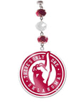 University of Oklahoma - Logo Acrylic (set of 3) MAGNETIC ORNAMENT - MagTrim Designs LLC