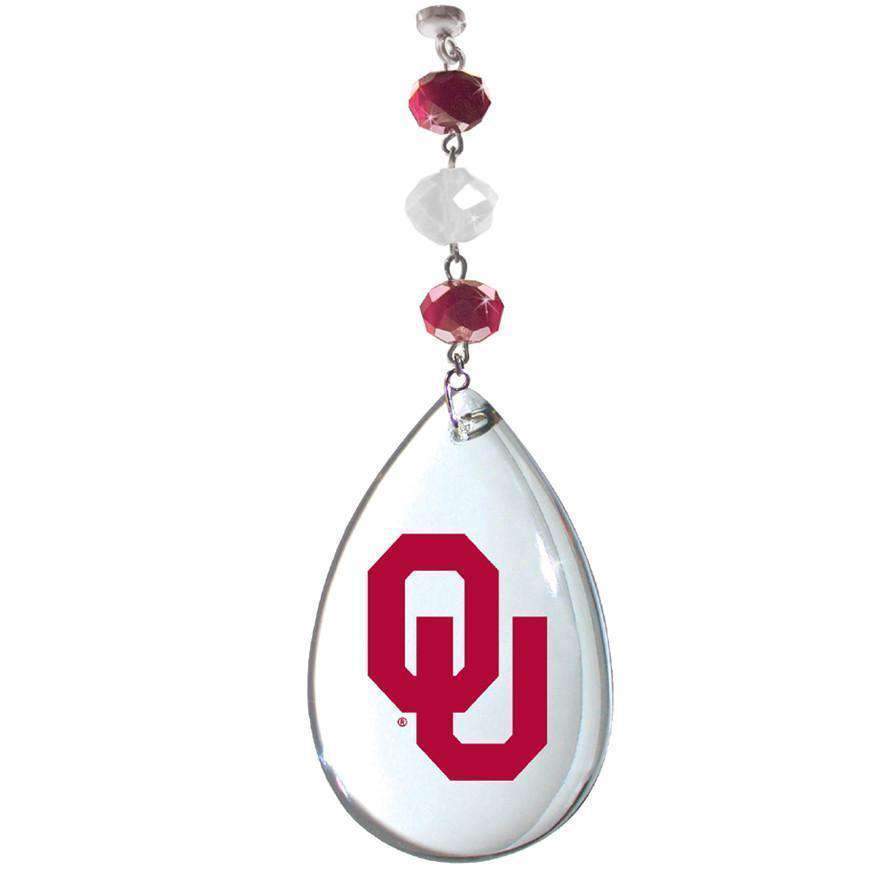 University of Oklahoma- Logo Crystal (set of 3) MAGNETIC ORNAMENT MagTrim  (6059746373)